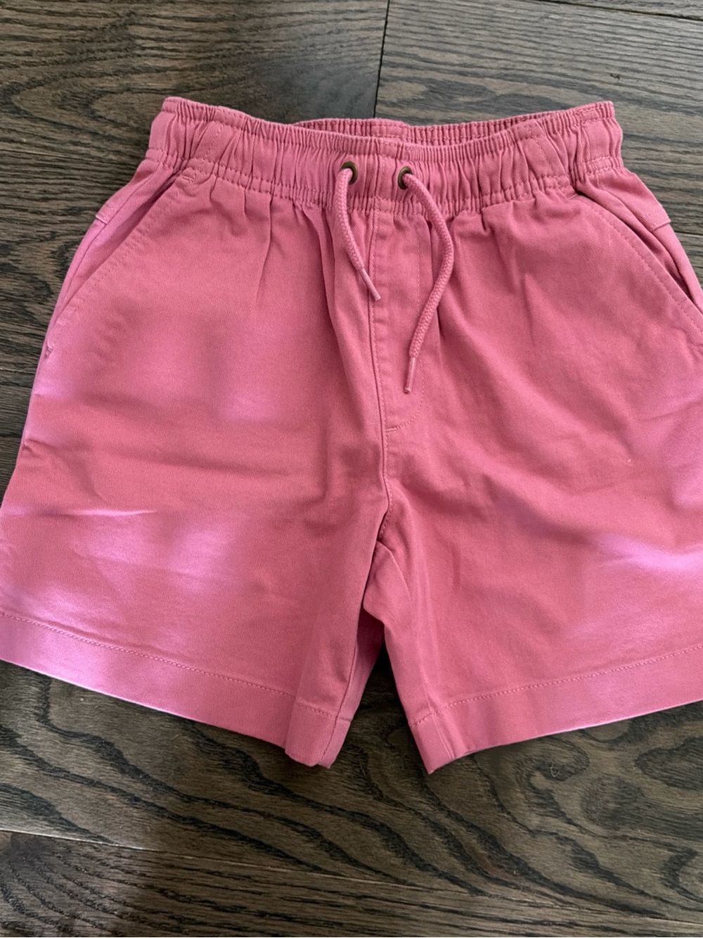 Crewcuts Rose Pink Elastic Waist Cotton Shorts